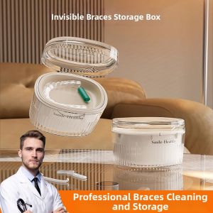 LUTUMEI | Orthodontic Retainer & Denture Cleaning Storage Box