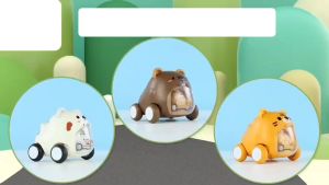 Mainan anak mobil 2in1 Hewan lucu / mainan mobil pull and back / mainan mobil ada mobil kecil diperut