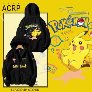 Pikachu Cartoon Themed Hooded Sweatshirt Fleece