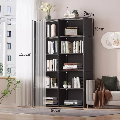 yousyalife | Dustproof Large Capacity Home Bookshelf