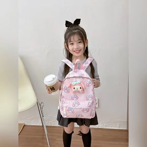 Tas Ransel Anak Perempuan Premium Nilon Karakter Boneka Sanrio 3D #TA2418 / Backpack Set Anak Perempuan Korea / Tas Punggung Sekolah TK SD Paud Anak Perempuan