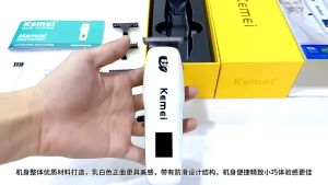 KEMEI Razor Hair Cut Rechargeable Hair Clipper Cordless LCD Monitor Barber Hair Clipper KM-pg232
