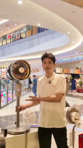 Quạt Đối Lưu Không Khí Thông Minh MILUXURY F3 PRO Quạt AI Điều Khiển Bằng Giọng Nói Kết Hợp Màng Lọc Thô Khay Tinh Dầu công suất 60w