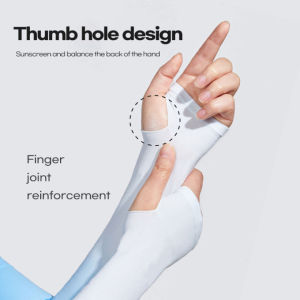 New Summer Drive Sunscreen Men Gradual Ice Sleeves Anti-UV Sport Cooling Women Ice Sleeve Silk Riding Basketball Running Protector Arm Sleeves Cycling Fitness Ice Fabric Ice Silk Sleeve Sports Outdoor