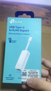 Cáp chuyển USB Type-C Sang cổng LAN Ethernet TP-Link UE300C Tốc Độ 100/1000 Mbps