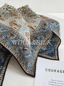 CAIENGE | Silk Wool Girls Shawl Scarf