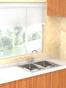 DYK Rak Pinggan Sink Rak Pinggan Stainless Steel Rak Dapur Sinki Dish Drainer Kitchen Organizer Storage Rack Dish Rack