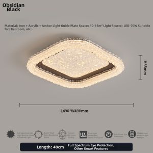 PARSA | Sleek Round Ceiling Light Thin Design Eye Protection
