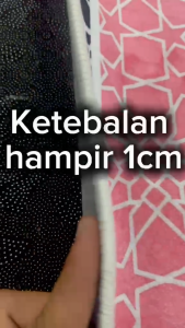 Sejadah Corak Raudah Premium Dubai Velvet Viral | saiz 110X70CM ketebalan hampir 1cm | Sejadah Baldu Velvet Sejadah Kayangan Sejadah Crystal Imam Karpet Solat | Sejadah Hantaran | Stok Baru Design Baru Floral