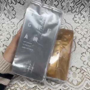 (100pcs) 8x19CM Ice Cream Pastry Plastic Bag Seal Graham Bar Heat Seal Wrapper Gift Pastry Packaging