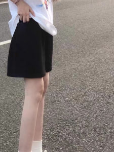 Quần Short Cotton Nguyên Chất Mùa Hè 2025 Dáng Rộng Cạp Cao Quần Dài Năm Điểm Thường Ngày Phong Cách Mỹ Cho Nữ