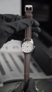 Jam Tangan Wanita Alexandre Christie Primo AC 1012 LDLSSSLBO Silver Dial Brown Leather Strap