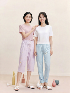 THREEGUN | Cute Sweet Cotton Breathable Pajama Pants