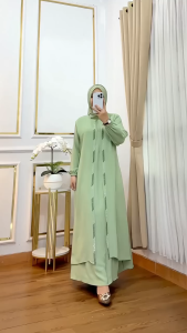 Kinara Dress - Gamis Payet Bahan Cey Airflow Gamis Swarovsky Cey Airflow Gamis Bordir Mewah Murah Baju Muslim Viral Terbaru 2025 Dress Crinkel Airflow Pakaian Muslim Terbaru Pakaian Wanita Dewasa Baju Import Dress Kondangan Dress Wanita Dewasa