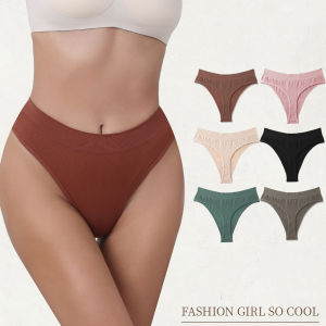 3/5 liền mạch cho nữ quần lót trung cao eo cắt cổ ngắn nữ Quần Lót Nữ Quần lót thoáng khí tóm tắt