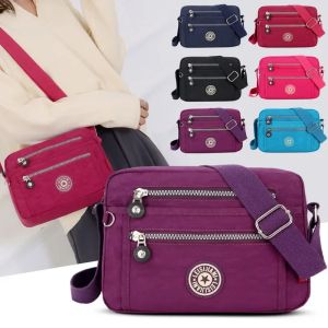 New Women Handbags Casual Crossbody Shoulder Bag Womens Nylon Waterproof Messenger Bags For Ladies Diagonal Bag Travel Purses