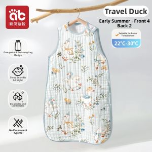AIBEIDILA | Summer Lightweight Sleeveless Anti-kick Baby Sleep Bag