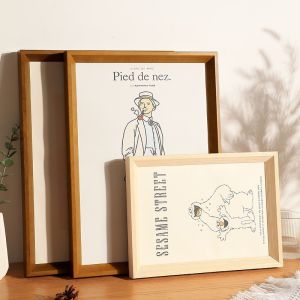 Solid Wood Picture Frame for Hanging and Displaying 30 Inch