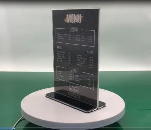 Bộ 10 standee Menu mica A4 đế đen 3 lớp cho khách sỉ