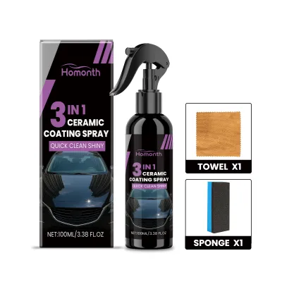 Homonth 3 in 1 High Protection Quick Ceramic Coating Nano Spray Car Coating Wax Polishing Spray Plastic Refresh Fast Fine Scratch Repair