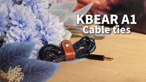 Kbear | KBEAR A1 Genuine Leather Cable Ties Snap Design Cord Organizer & Winder for Charger and Headphone Cables Portable Cable Harness