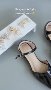 Sepatu Wanita Alva Heels Mules Elegan dengan Ankle Strap