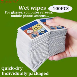 ﻿ 100PCS Disposable Eyeglass Cleaning Wipes - Individually Packaged For Glasses Smartphones Tablet Screens Camera Lens