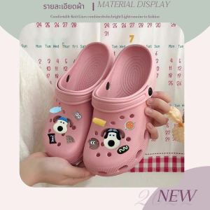 TKGirl  สุดปัง รองเท้าหัวโตแฟชั่น มี 2 สี แถมฟรีการ์ตูนน้องหมาสุดน่ารัก ทำจากคุณดี พื้นนุ่ม ใส่สบาย ใส่ได้กับทักชุด เห็นแบบนี้ราคาไม่แพงนะ รีบสั่งเลย