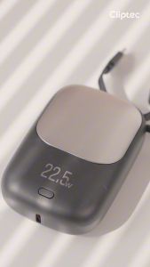 CLIPTEC MPB233 10000MAH 22.5W+PD20W FAST CHARGING MINI POWER BANK WITH BUILT-IN CABLE