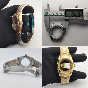36mm Miyota8285 case watch case stainless steel men automatic watch sapphire glass suitable for 8285 movement watch accessories