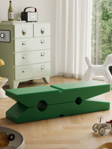 Modern Minimalist Plastic Low Stool Home Use Creative Tea Table Long Clip Childrens Shoe Changing Stool Art Style Design