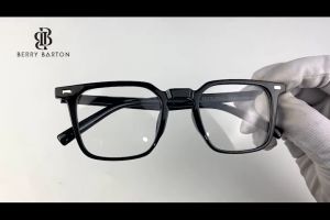 Berrybarton Kacamata Anti Radiasi Photocromic Bisa Minus Pria Wanita TR90 Bentuk Kotak Lentur 280278