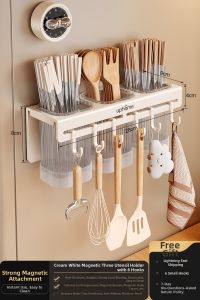 Auzzo | Milk White Magnetic Wall Shelf Kit