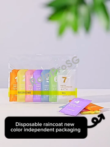 RAINPRO Thickened Full-Body Disposable Card Raincoat: adults and children portable waterproof