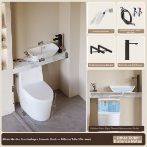 NIUNAISI | Integrated Narrow Sink and Toilet Bathroom Unit