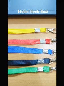 Tali Id Card Nylon Clip Besi / Tali Name Tag Nylon Clip ( CM - NYL ) 20 PCS