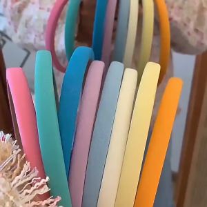 Bayar Di Tempat - Korean Cloud Headband / Bando Busa Kain Wanita / Bando Busa Lembut Warna Pastel