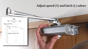 Otomatis Door Closer Penutup Pintu Otomatis Menahan 180 Derajat Non Hold Open Interkey Penahan Dekson