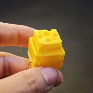 Bandai | Móc Khóa Đồ Chơi Giảm Stress Hình Phô Mai Mini Nút Bấm Cảm Ứng Keycap Bàn Phím Cơ Tùy Chỉnh Phụ Kiện Anime Dành Cho Người Từ 14 Tuổi Trở Lên