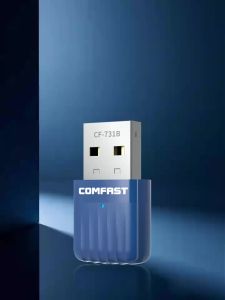 Comfast | COMFAST CF-731B 572Mbps WiFi 6 Bluetooth 5.4 USB Adapter Dual Band 2.4G/5.8G WiFi Receiver Transmitter for PC Laptop Desktop