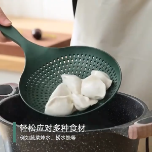 Large Pasta Spoon Large Colander Kitchen Noodle Spoon Long Handle Strainer Skimmer Anti-scald  Food Drain Shovel