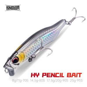 Kingdom Pencil Baits Artificial Fishing Lures 8g 11g 14.5g 17.5g 20g Sinking Pencil For Sea Bass Long Casting Wobblers Hard Bait