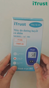 Máy đo đường huyết Sinocare kèm 50 Que và 50 Kim Chích