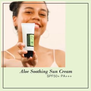 [AUTHENTIC] COSRX Mild and non irritating Aloe Soothing Sun Cream SPF 50+ 50ml Sunscreen and moisturizing suitable for all skin types