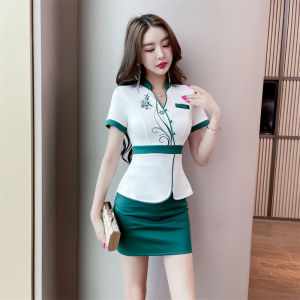 New Chinese Style Spa Wellness Water Therapy Clothes Autumn Wear Bathing Massage Technician Work Uniform High End Sauna Outfits