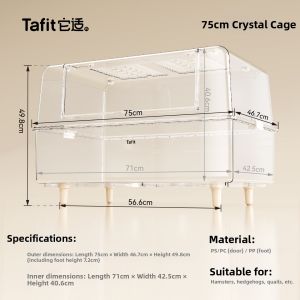 Tafit | Transparent Extra-large Hamster Cage Acrylic