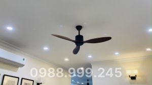 Quạt trần 3 cánh hiện đại hàng loại I trang trí chung cưbiệt thựkhách sạnnhà hàng điều khiển từ xa 6 cấp gió siêu mát