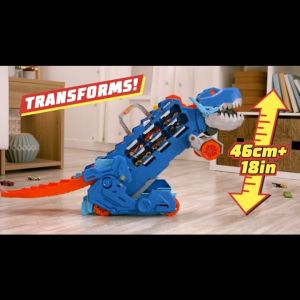 Hot Wheels City Ultimate Hauler ชุดรถบรรทุกรถ T-REX (เก็บรถได้มากกว่า20คัน) ลิขสิทธิ์แท้ HNG50 - Lazada