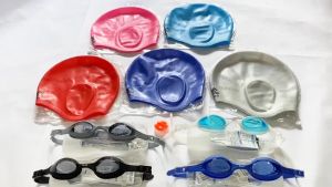 Combo nón bơi Chùm Tai và kính bơi PHOENIXX 207 Hàn Quốc