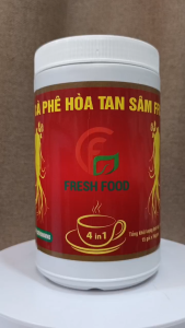 Cà phê hòa tan sâm Fresh Food 4 in 1 - 15 gói x 20g - Uy tín - Chất lượng - Vị sệt thơm ngon